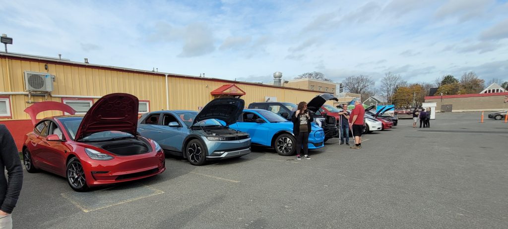 A selection of EVs at a veNBev event