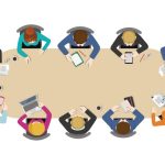 Conference table clipart