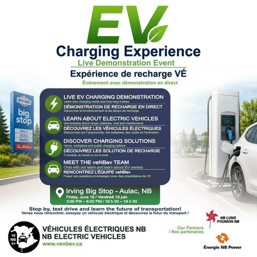 Aulac EV charging experience poster